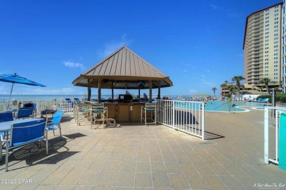 Tiki Bar by beachside pool