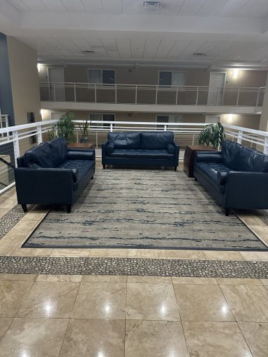 Sky bridge seating area